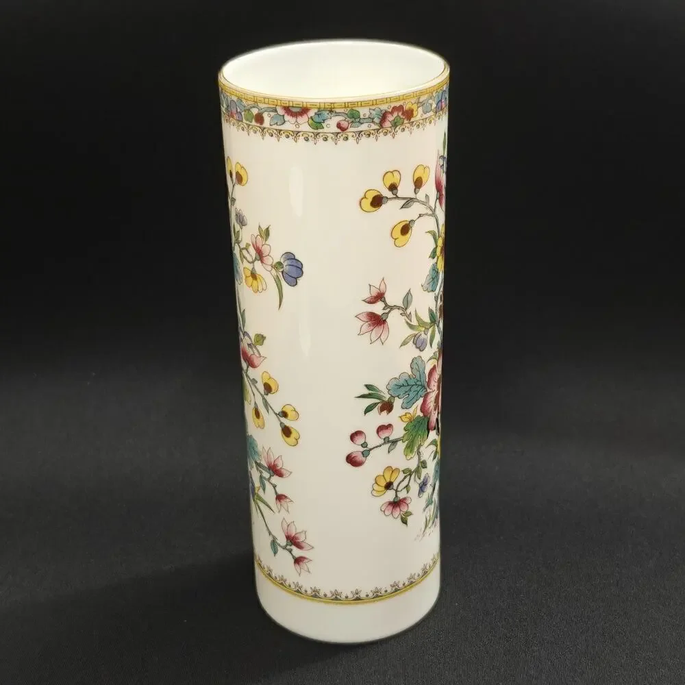 Vintage Coalport Bone China Ming Rose Vases 7